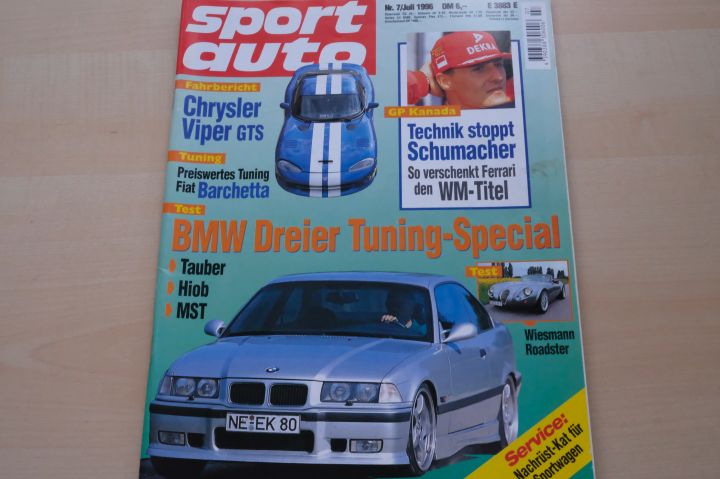 Deckblatt Sport Auto (07/1996)